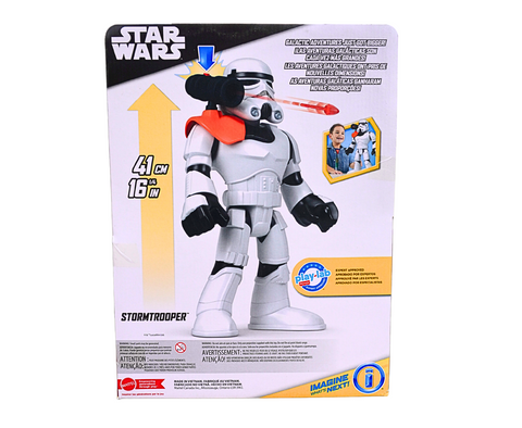 Imaginext STAR WARS Stormtrooper XXL Figure, 16+ Inch Tall Poseable Toy with Launcher