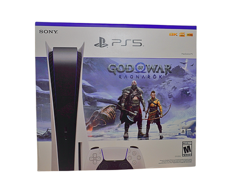 PlayStation 5 Console (Disc Edition) with God of War Ragnarök Bundle