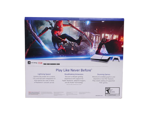 PlayStation 5 Slim Console (Disc) with Marvel's Spider-Man 2 Bundle + Extra Controller