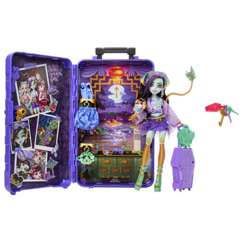 Mattel Collectible - Monster High Skulltimate Secrets: Gore-Geous Oasis Jinafire Long Doll & Playset
