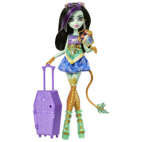 Mattel Collectible - Monster High Skulltimate Secrets: Gore-Geous Oasis Jinafire Long Doll & Playset