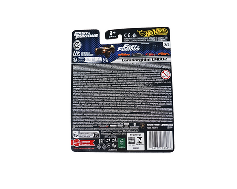 Lamborghini LM002 Black "Fast & Furious" (2009) Movie "Fast & Furious" Series Diecast Model Car by Hot Wheels