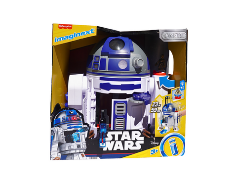 Fisher-Price Imaginext Star Wars Toy R2-D2 (17.5 in Tall) with Lights Sounds & C-3P0 Metal Character Key for Kids Ages 3+ Years