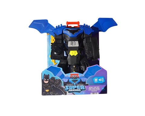 Imaginext DC Super Friends Batman Flight Mech Toy with Lights, Sounds & Action Figure