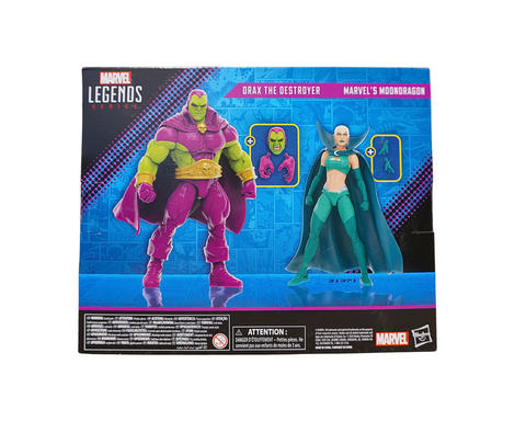 MARVEL Legends Series Drax The Destroyer Moondragon, 2 Comics-Inspired 6 Inch Action Figures