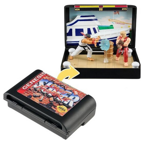 Console Heroes Sega Street Fighter Cartridge Playset