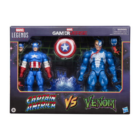 Hasbro Collectibles - Gamerverse - Marvel Legends - Captain America vs Venom Action Figure 2-Pack
