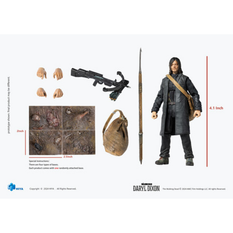 Hiya Toys - The Walking Dead - Exquisite Mini - Daryl Dixon 1/18 PX Action Figure