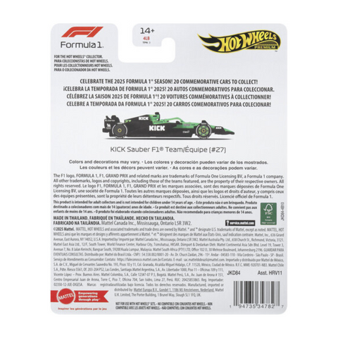 Mattel - Hot Wheels Premium - Race Team - Sauber Driver 1